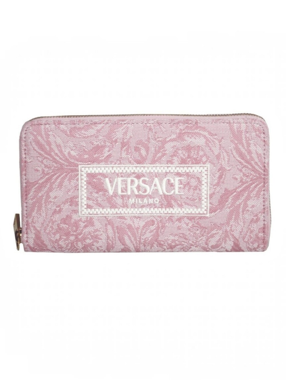 Like NEW Versace Barocco English Rose Jacquard Leather Long Wallet!